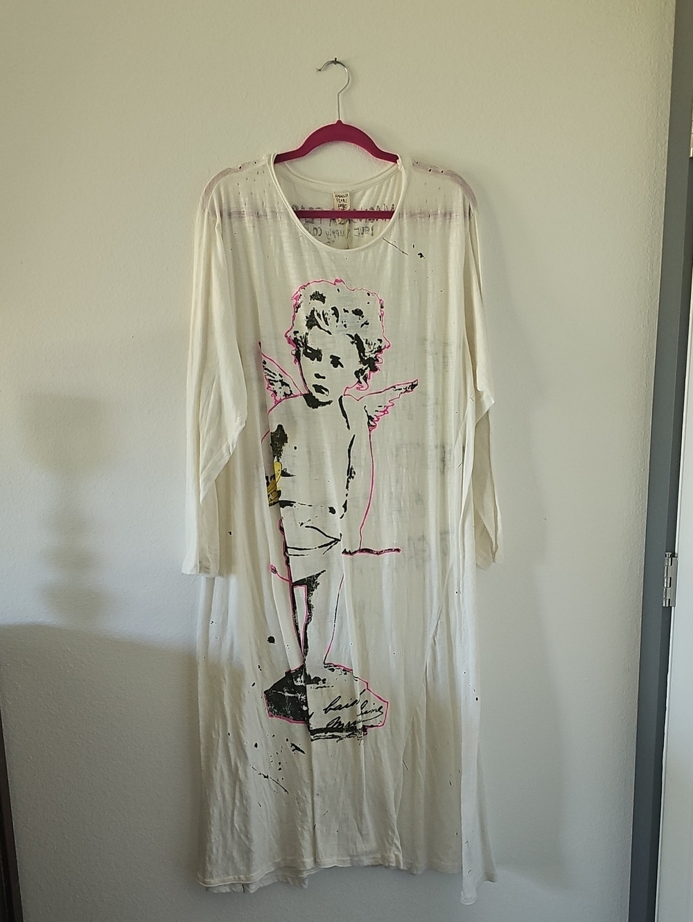 ●●MAGNOLIA PEARL "CHERUB" VIGGO LONG SLEEVE TEE MAXI DRESS NWT OSFM●●
